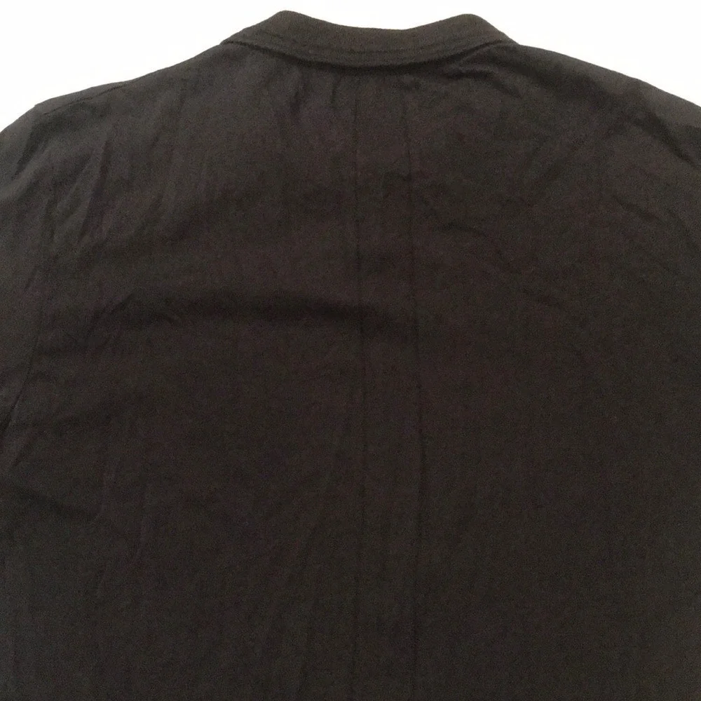 Religion Brand Black Men's Size Large Short Sleeve Polo Praying Skeleton Cotton